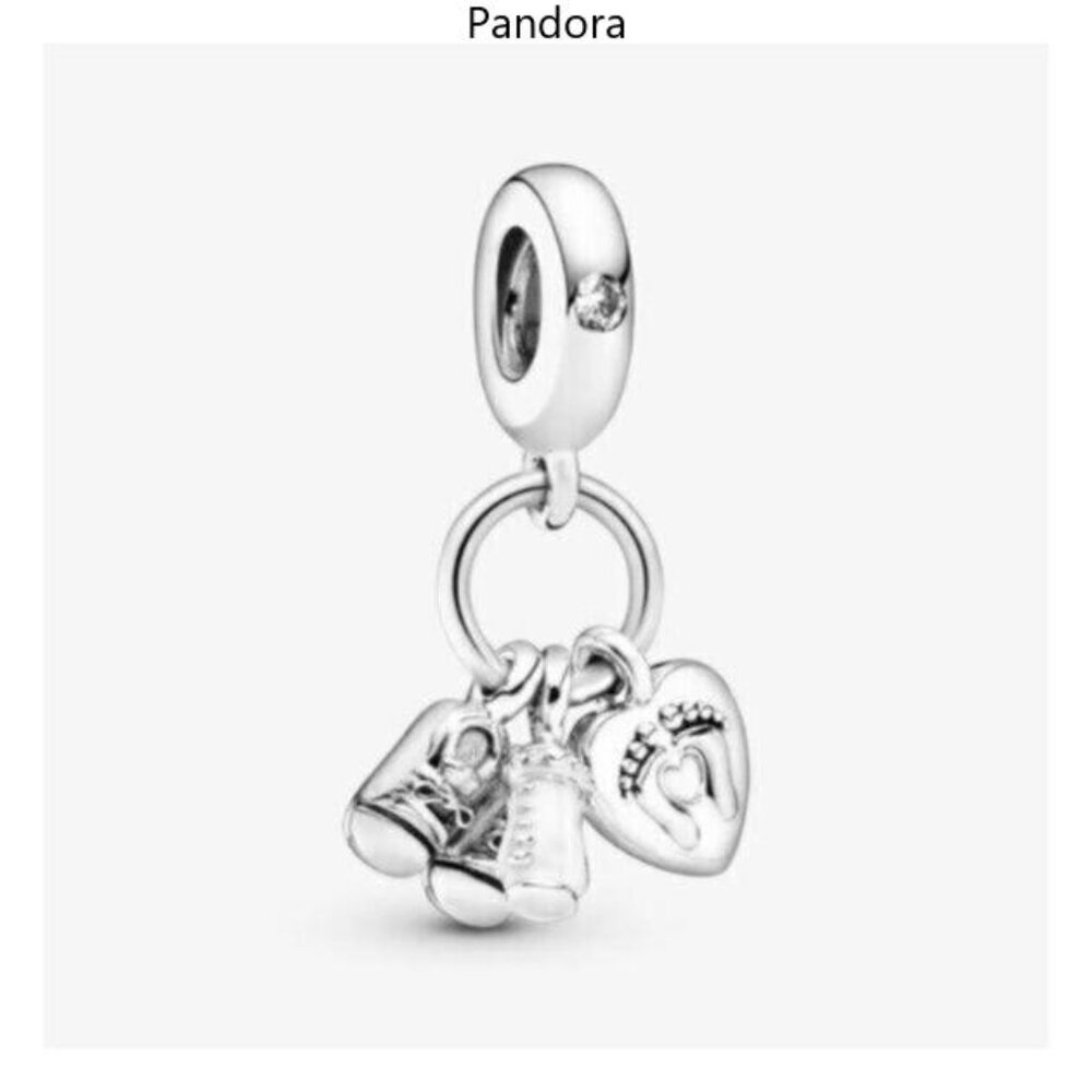 Pandora Baby Bottle and Shoes Dangle Charm